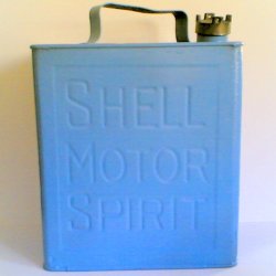 Shell Motor Spirit petrol can